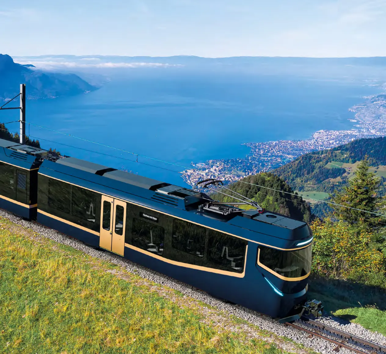 Steigen Sie ein in den neuen Zug